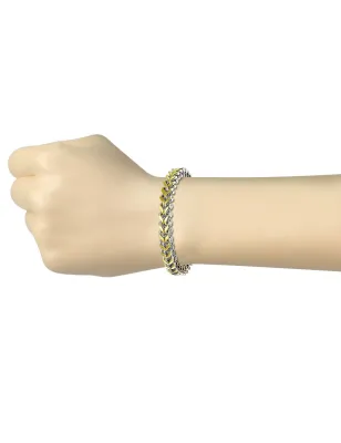 Bracelet Femme en acier inoxydable Chaines Entrelacées