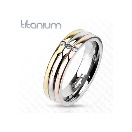 Achat Bague Femme Titane Solide 3 Couleurs