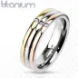 Bague Femme Titane Solide 3 Couleurs