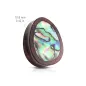 Piercing plug bois de sono larme nacre abalone