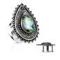 Piercing tunnel oreille larme centre en nacre abalone