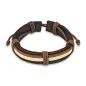 Bracelet Homme en Cuir Marron 3 Couleurs