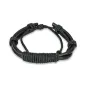 Bracelet Homme en Cuir Noir Noeud