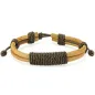 Bracelet Homme en Cuir Marron Noeud