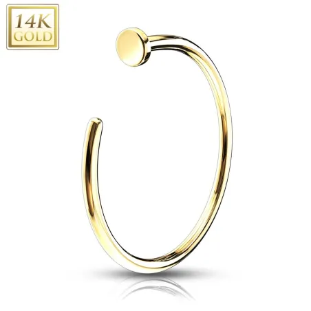 Piercing nez anneau Or jaune 14K