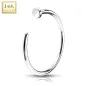 Piercing nez anneau Or blanc 14K