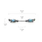 Piercing téton tribal plumes et turquoise