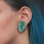 Piercing plug oreille verre tête d'alien