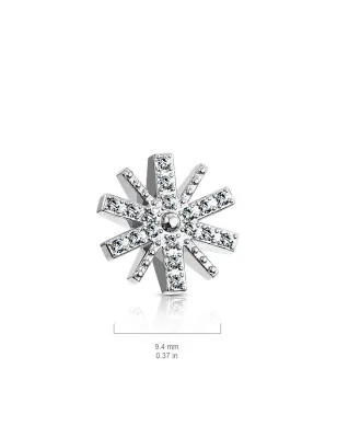 Piercing microdermal flocon de neige