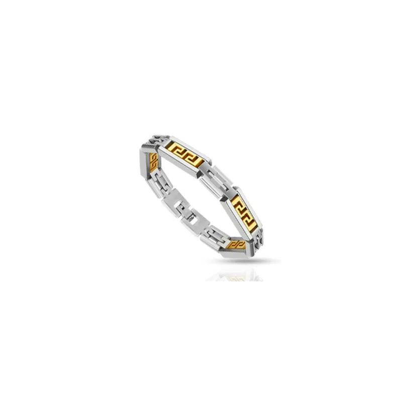 Bracelet acier inoxydable Labyrinthe Tribal