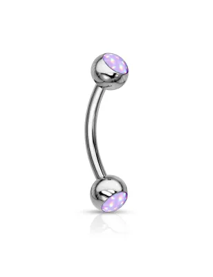 Piercing arcade pierres lumineuses violet