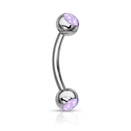 Piercing arcade pierres lumineuses violet