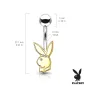 Piercing nombril Playboy lapin doré