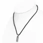 Collier homme similicuir avec pendentif tungstène love forever