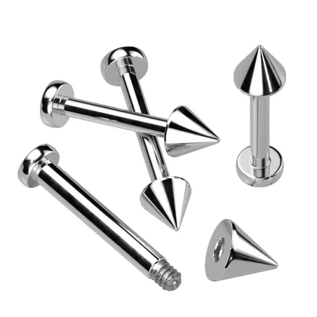 Piercing Labret Spike Titane G23 - Bijou Piercing Labret