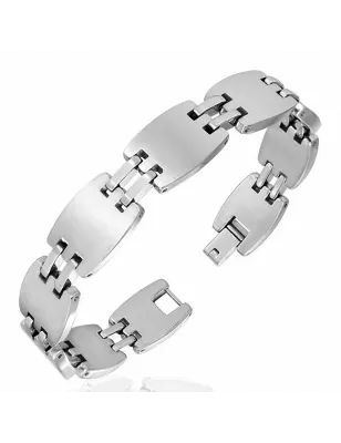 Bracelet homme tungstène avec maillons 132