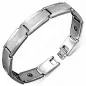 Bracelet homme tungstène maillons centre mat 185