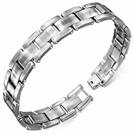 Bracelet homme tungstène avec maillons 190