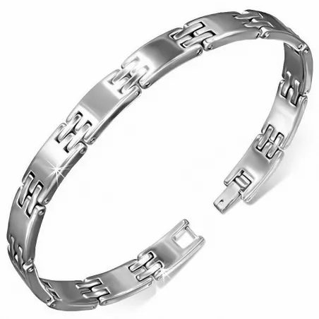 Bracelet homme tungstène avec maillons 198