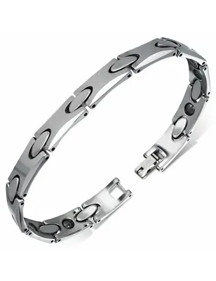 Bracelet homme tungstène maillons ovales 297