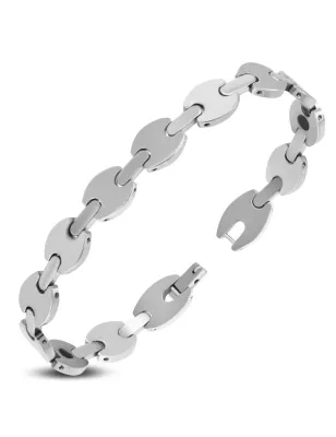 Bracelet homme tungstène maillons ovales 343