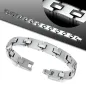 Bracelet homme tungstène maillons H rectangulaires 373