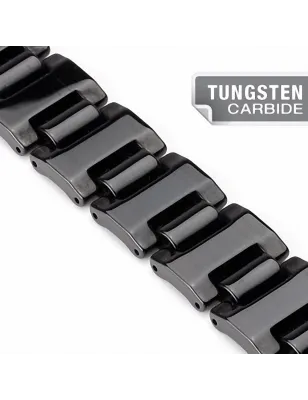 Bracelet Bio-Magnetic Tungstène Large Noir IP