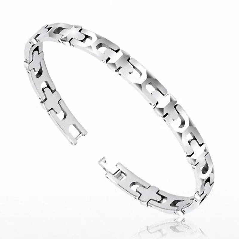 Bracelet Bio-Magnetic Tungstène Multi-Facettes