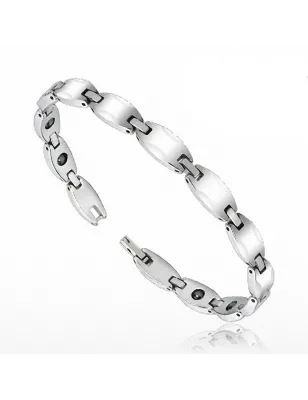 Bracelet homme en tungstène avec liens ovales