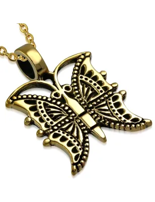 Pendentif en bronze papillon