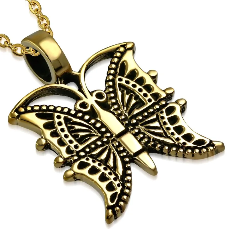 Pendentif en bronze papillon