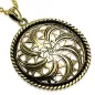 Pendentif en bronze large cercle fantaisie