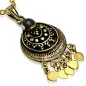 Pendentif en bronze bohème avec onyx noir