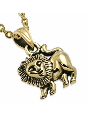 Pendentif en bronze signe lion