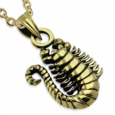 Pendentif en bronze signe scorpion