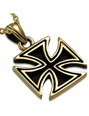 Pendentif en bronze croix de fer