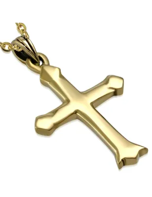 Pendentif en bronze fantaisie croix