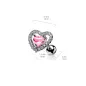 Piercing oreille cartilage hélix coeur zircon rose