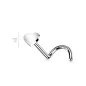 Piercing nez titane push-in coeur