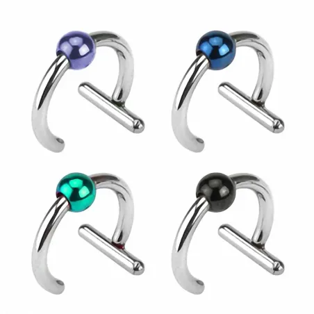 Faux Piercing Anneau CBR Boule Titanium