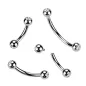 Piercing Arcade acier chirurgical Strass Clair