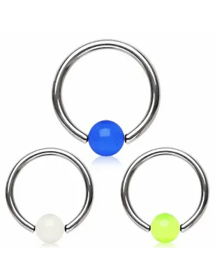 Piercing Anneau Captif Glow in the Dark - Piercing Phosphorescent