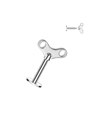 Piercing Labret Clef de Remontage Acier chirurgical