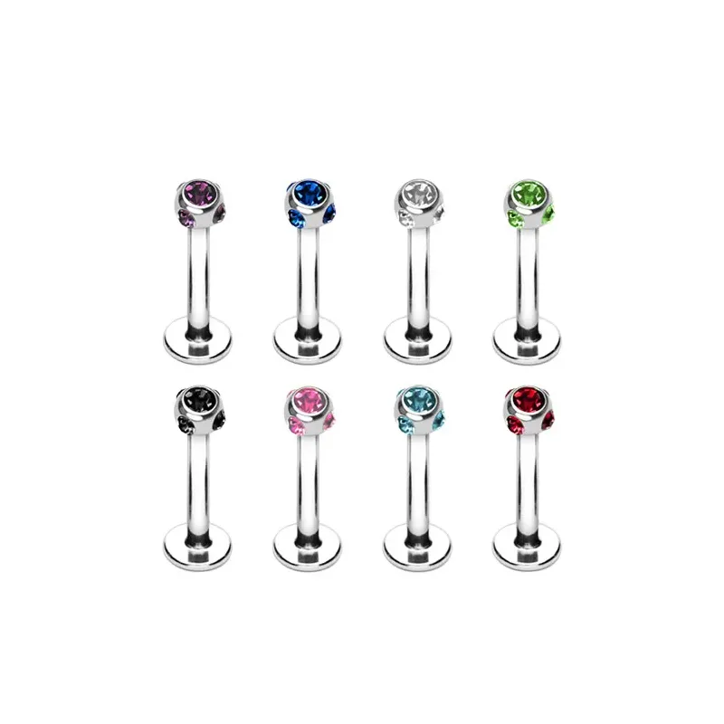 Piercing oreille Labret Monroe 5-GEM