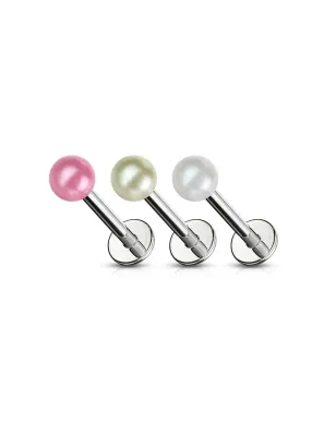 Piercing Labret Monroe Billes Acrylique Perlées