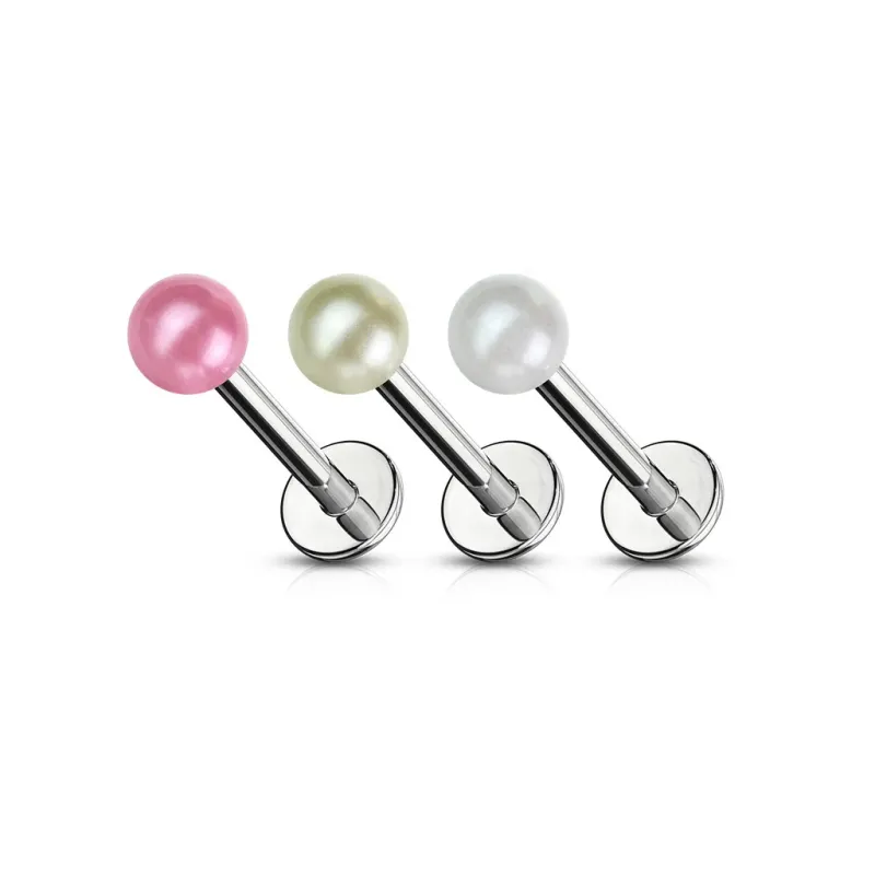 Piercing Labret Monroe Billes Acrylique Perlées