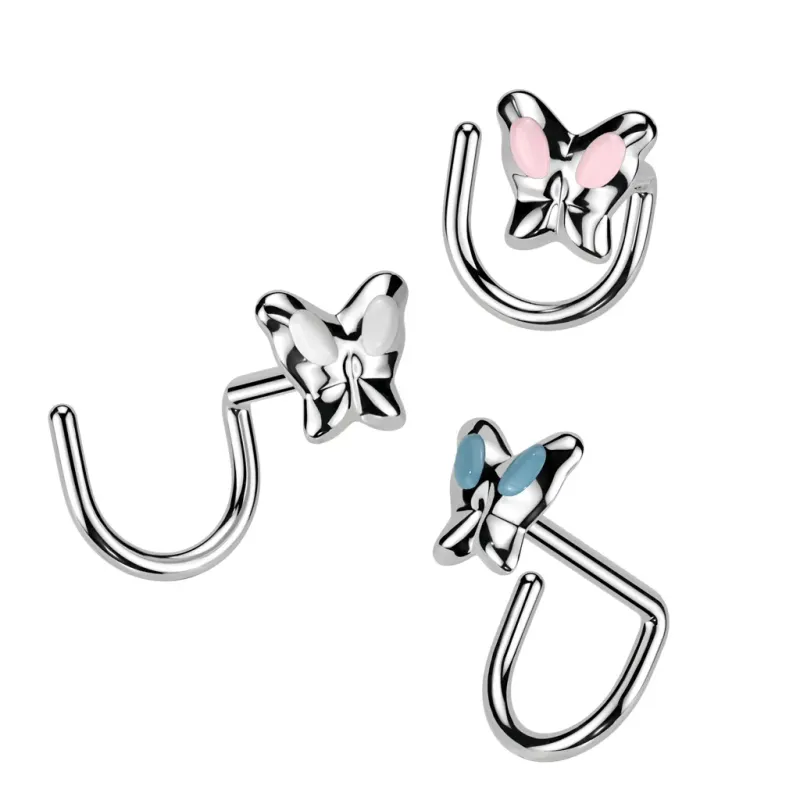 Piercing nez Argent 925/1000 Papillon