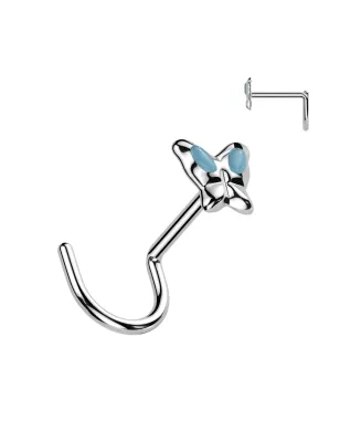 Piercing nez Argent 925/1000 Papillon