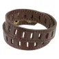 Bracelet Homme en Cuir Marron Fentes