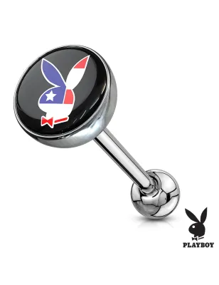 Piercing langue Playboy drapeau USA